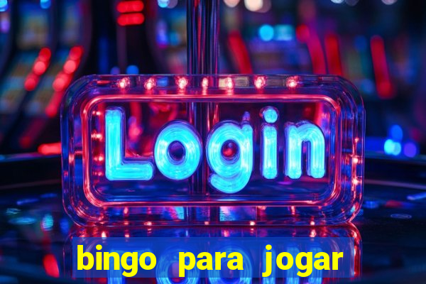 bingo para jogar com os amigos