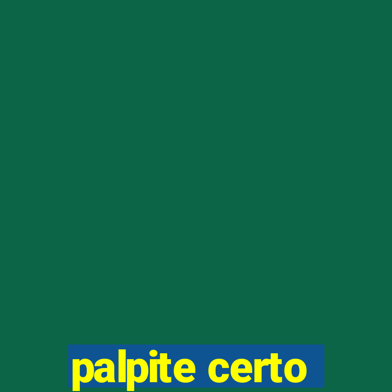 palpite certo