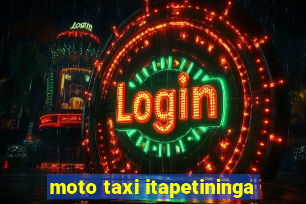 moto taxi itapetininga