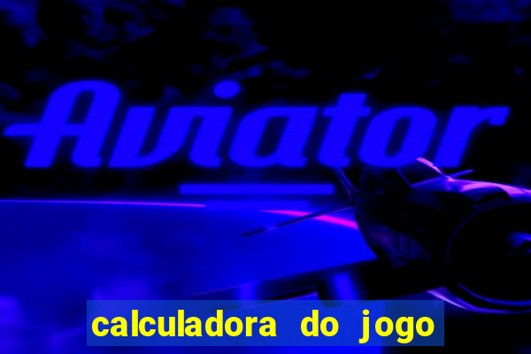 calculadora do jogo do bicho