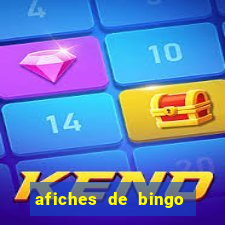 afiches de bingo para editar