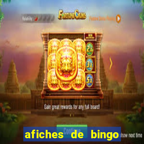 afiches de bingo para editar