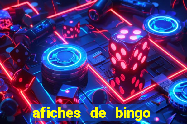 afiches de bingo para editar