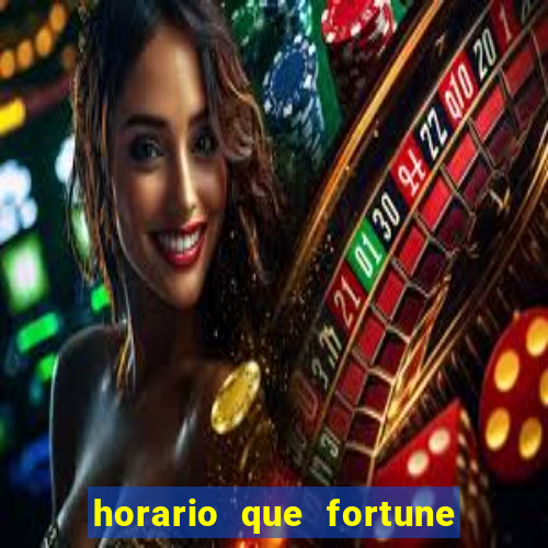 horario que fortune tiger paga