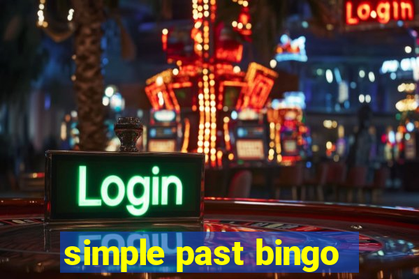 simple past bingo