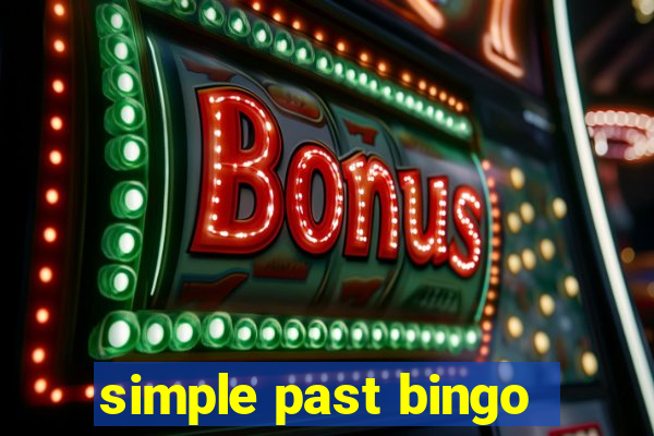 simple past bingo