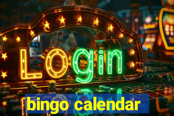 bingo calendar