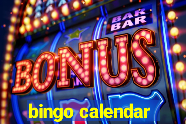 bingo calendar