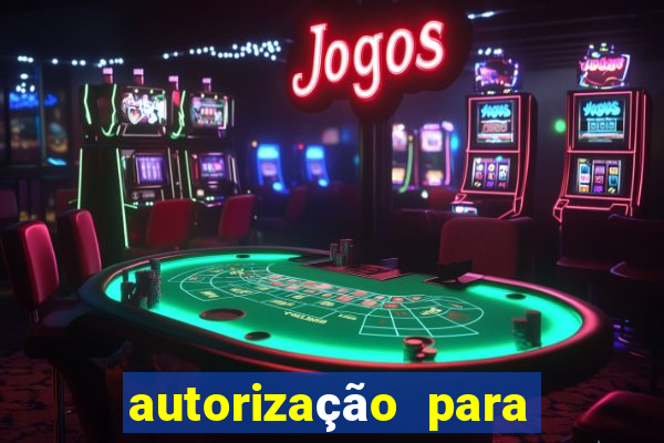 autorização para jogar bola