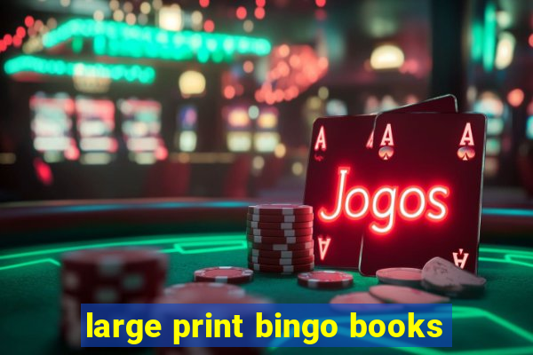 large print bingo books