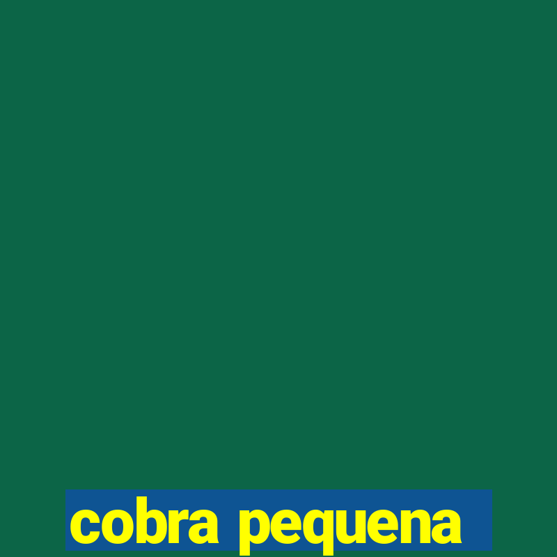 cobra pequena