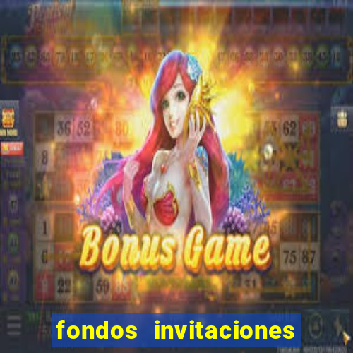 fondos invitaciones de bingo para editar