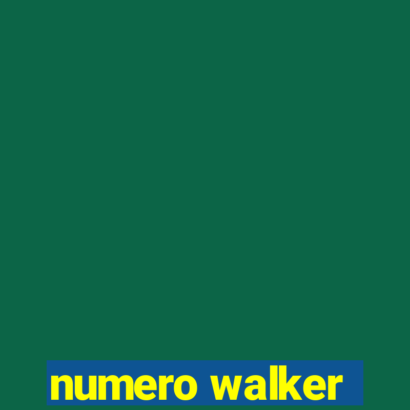 numero walker