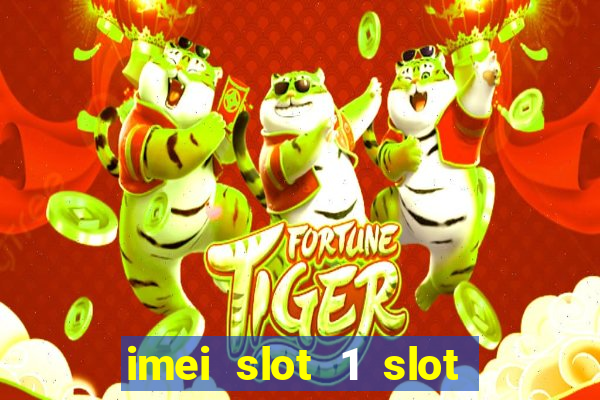 imei slot 1 slot 2 nedir