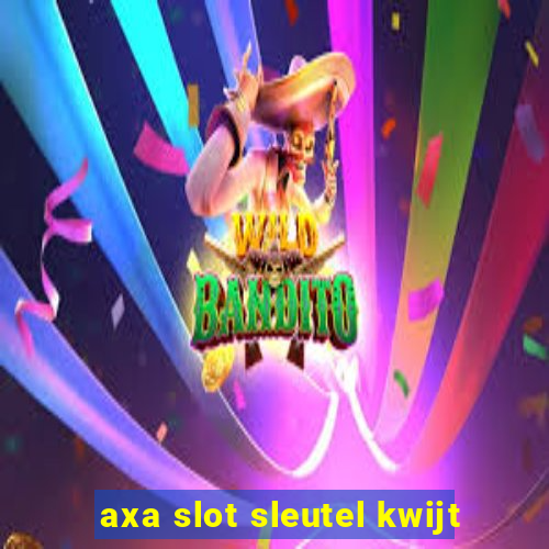 axa slot sleutel kwijt