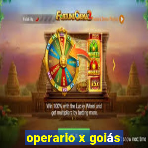 operario x goiás