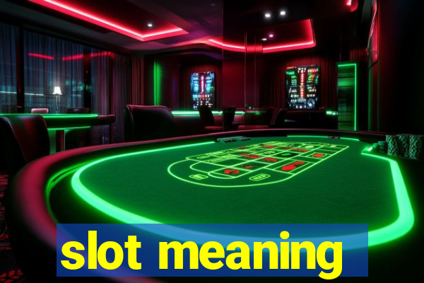 slot meaning