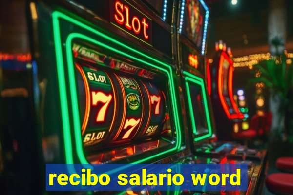 recibo salario word