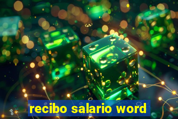 recibo salario word