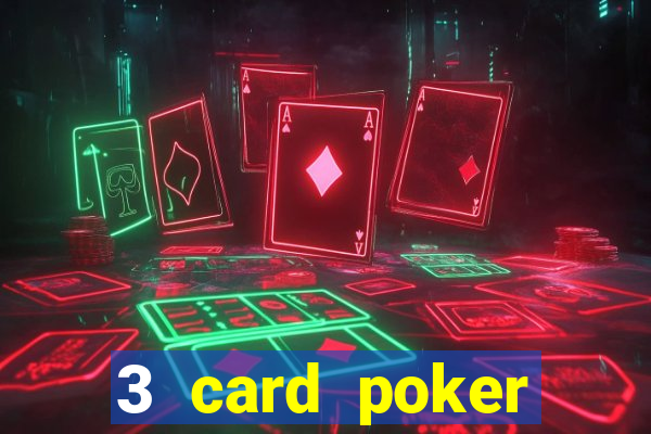 3 card poker casino odds