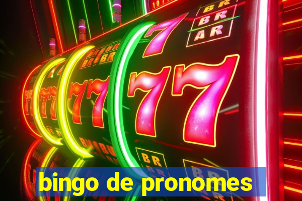 bingo de pronomes