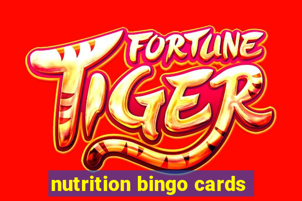 nutrition bingo cards