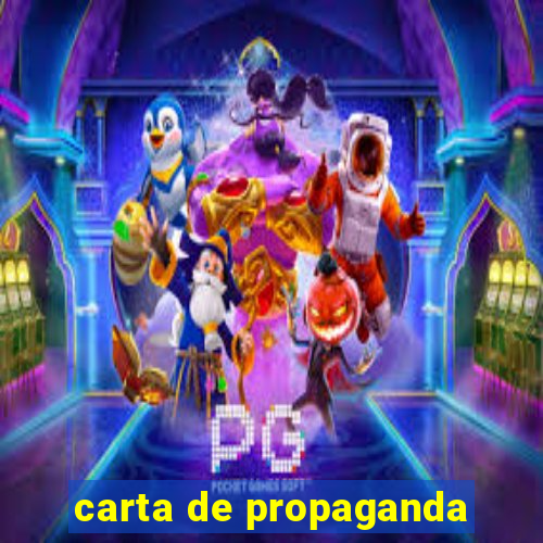 carta de propaganda