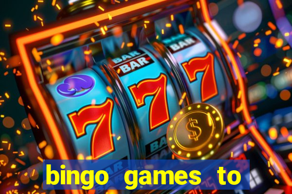 bingo games to play for free