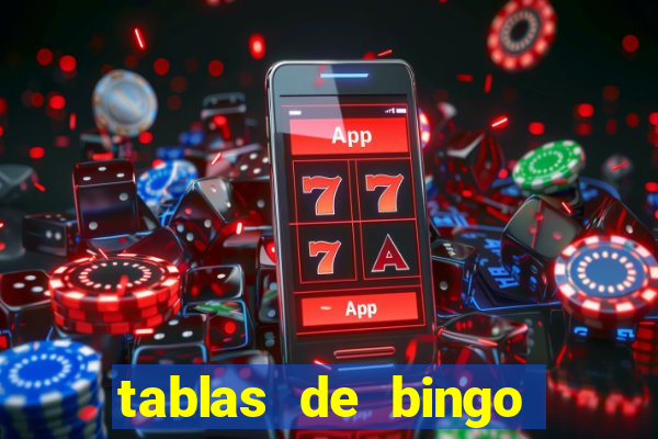 tablas de bingo para imprimir en excel