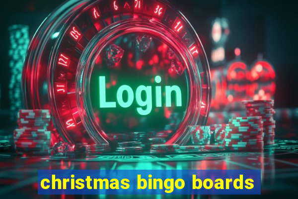 christmas bingo boards