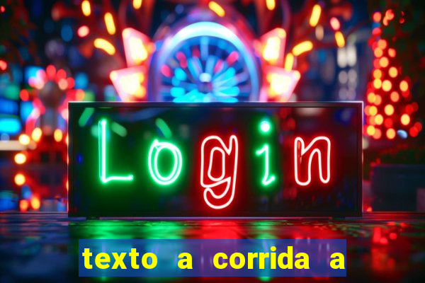 texto a corrida a lagarta lili