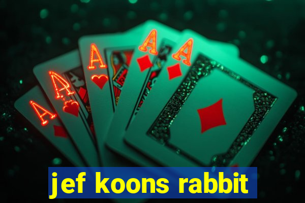 jef koons rabbit