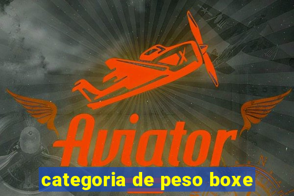 categoria de peso boxe