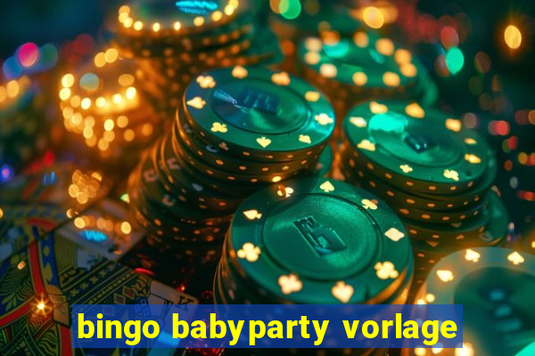 bingo babyparty vorlage