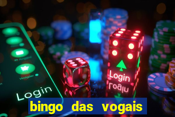 bingo das vogais colorido para imprimir