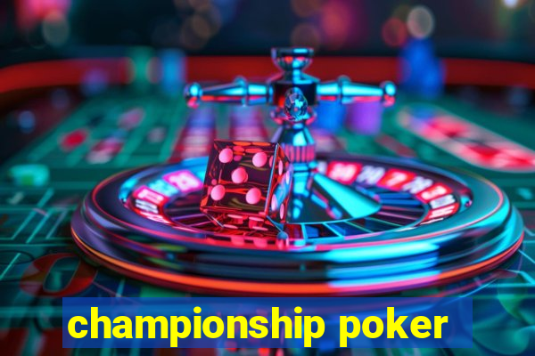 championship poker