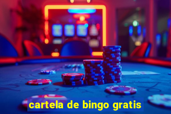 cartela de bingo gratis