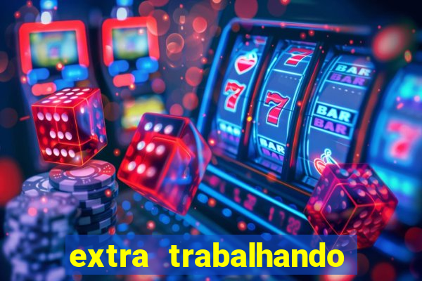 extra trabalhando em casa