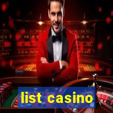 list casino