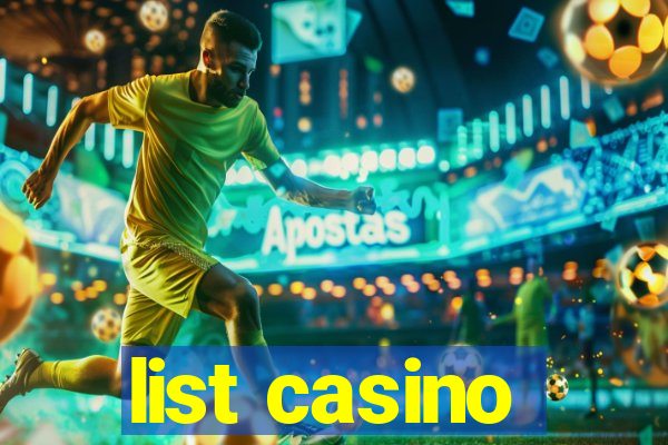 list casino