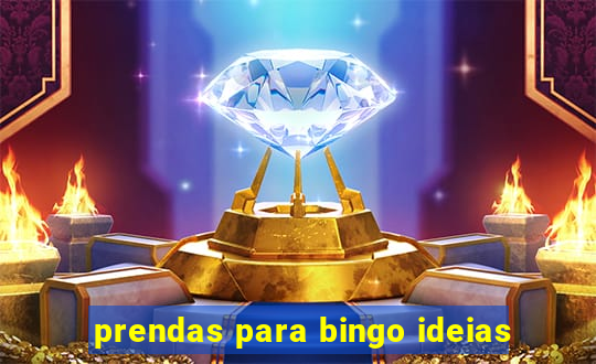 prendas para bingo ideias