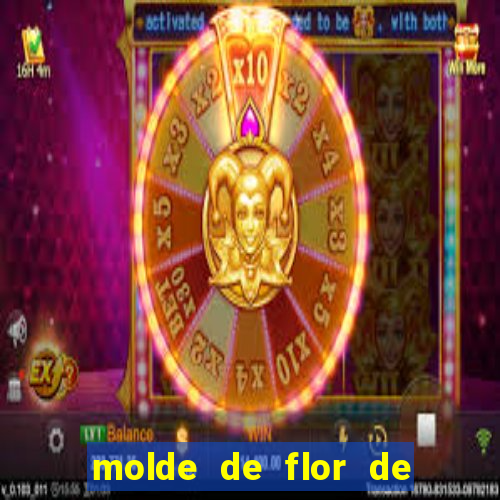 molde de flor de eva grande para imprimir