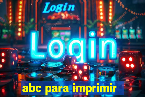 abc para imprimir