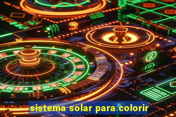 sistema solar para colorir