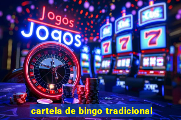 cartela de bingo tradicional