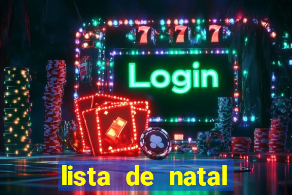 lista de natal para imprimir