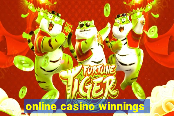 online casino winnings