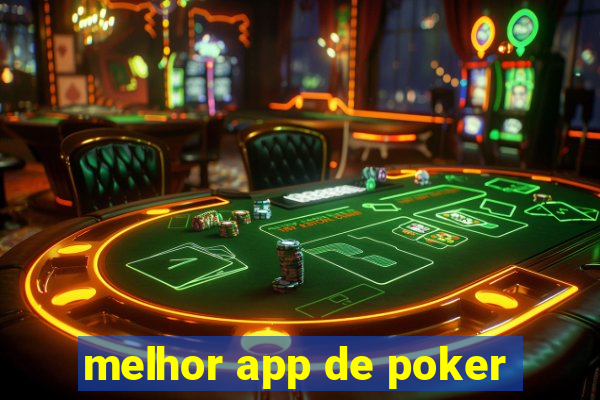 melhor app de poker