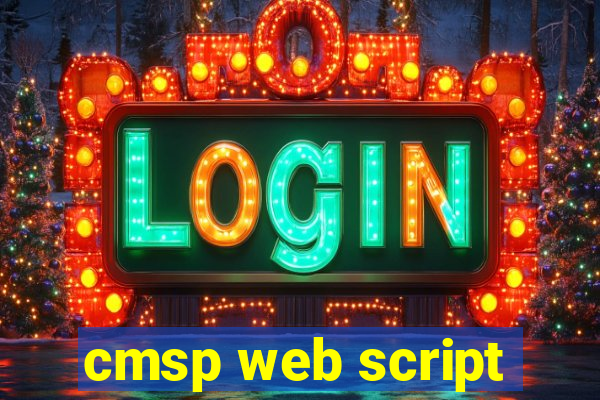 cmsp web script