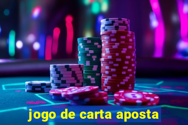 jogo de carta aposta